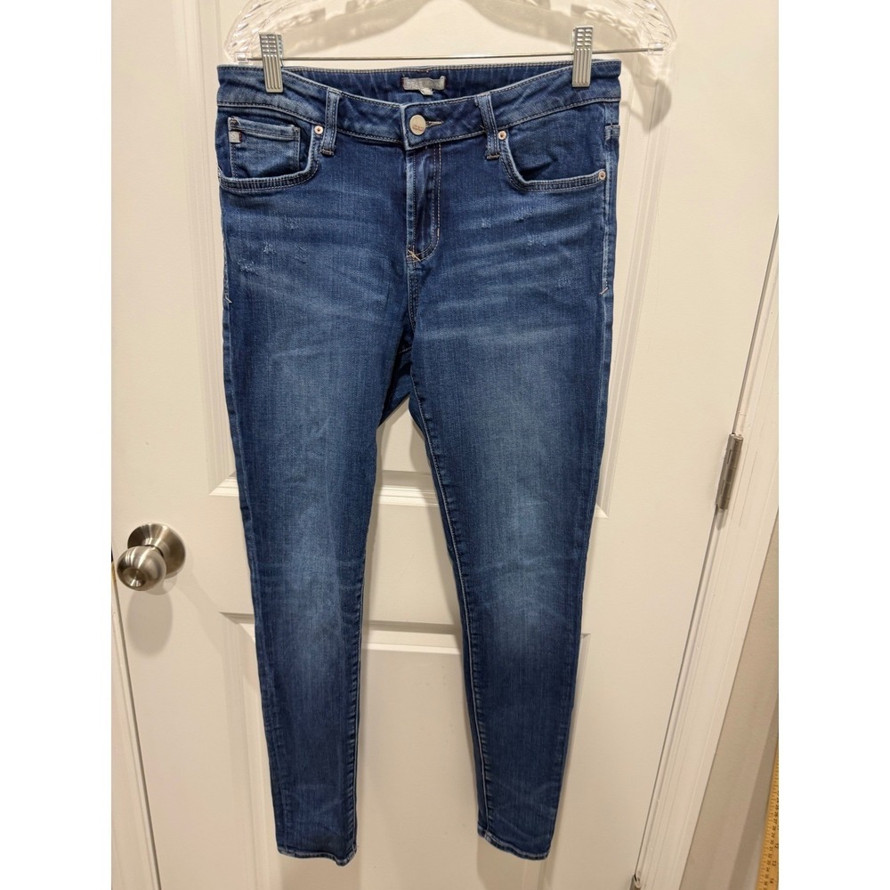 Dear John Womens Skinny Jeans Gisele High Waisted Dark Wash Blue Size 28